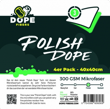 Dope Fibers  Polish Dope  4er Pack Grün "Finish"